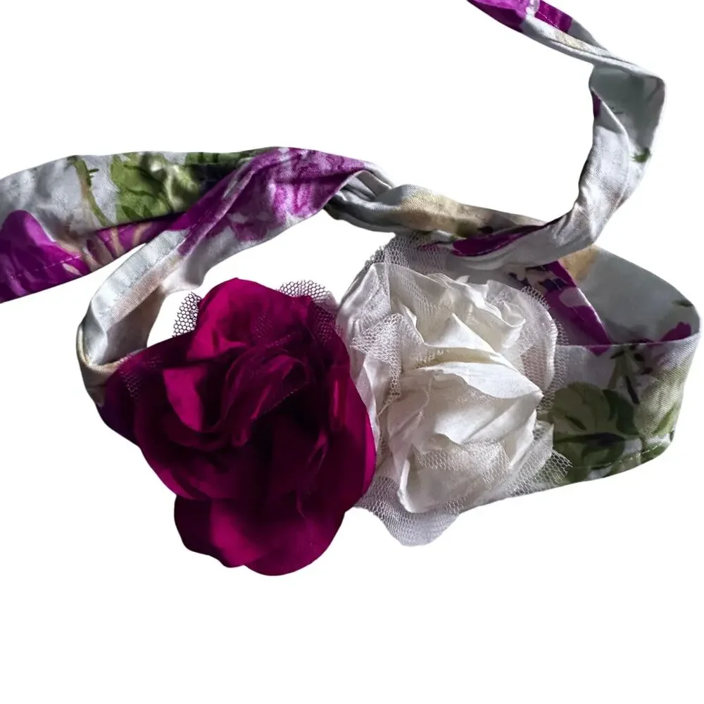 Giggle Moon Adjustable Floral Hair Tie Wrap - Youth